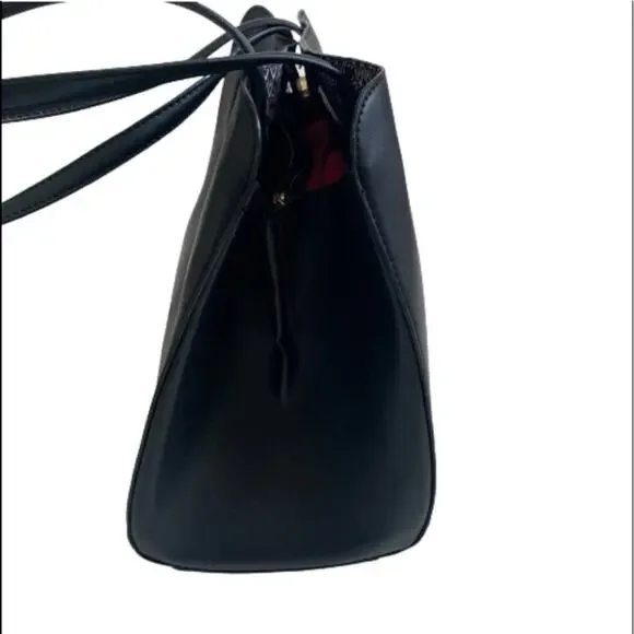 Nanette Lepore Purse Handbag McKenna Black Shouter Tote Handbag Bag - Picture 4 of 13